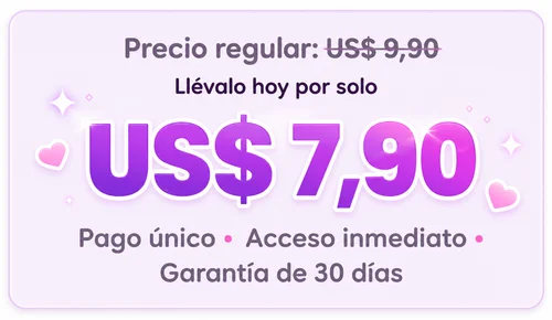 Precio regular: US$ 9,90 - Llévalo hoy por solo US$ 7,90
